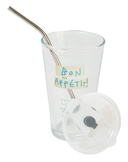 Стакан с трубочкой 