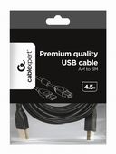 Кабель Cablexpert USB2.0 AM-BM (4,5 м; черный) — фото, картинка — 3