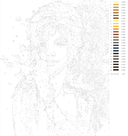 Картина по номерам с золотыми красками 