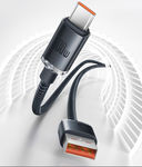 Кабель Baseus Crystal Shine Series Fast Charging 100W USB - Type-C (1,2 м; чёрный) — фото, картинка — 7
