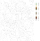 Картина по номерам с золотыми красками 