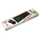 Проводной игровой набор. Клавиатура Nakatomi Gaming (арт. KMG-2305U; белая) + мышь с RGB подсветкой — фото, картинка — 3