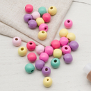 Бусины деревянные (12 мм; 30 шт.; светлый микс) — фото, картинка — 1