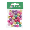 Бусины деревянные (12 мм; 30 шт.; светлый микс) — фото, картинка — 3