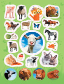 Животные фермы. 100 наклеек — фото, картинка — 2