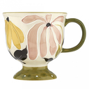 Кружка ''Пробуждение'' (кремовый-зеленый) — фото, картинка — 1