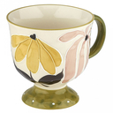 Кружка ''Пробуждение'' (кремовый-зеленый) — фото, картинка — 3