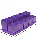 Набор горшков для цветов и рассады с поддоном и выдвижным дном 