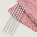 Спицы носочные для вязания (металл; 4 мм; 20 см) — фото, картинка — 5