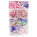 Гелевые многоразовые наклейки. Единороги — фото, картинка — 1