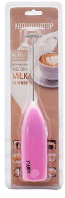 Вспениватель молока Miru Milk. Frother KA044 (розовый) — фото, картинка — 2