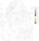 Картина по номерам с золотыми красками 