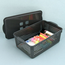 Корзина с крышкой 