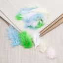 Перо марабу обработанное 