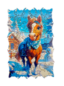 Деревянный пазл-копилка 