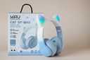 Наушники беспроводные Miru Cat EP-W10 (голубые) — фото, картинка — 6