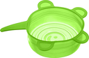 Набор силиконовых крышек (6 шт.; зеленый) — фото, картинка — 4