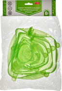 Набор силиконовых крышек (6 шт.; зеленый) — фото, картинка — 5