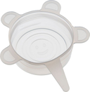 Набор силиконовых крышек (6 шт.; белый) — фото, картинка — 3