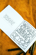 Сидим с бобром кофе пьем. Антистресс-раскраска — фото, картинка — 4