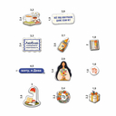 Набор 3D наклеек 