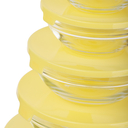 Набор салатников стеклянных (5 шт.; желтый) — фото, картинка — 1