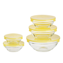 Набор салатников стеклянных (5 шт.; желтый) — фото, картинка — 2