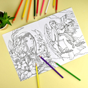 Аниме-раскраска. Фэнтези — фото, картинка — 1