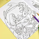 Аниме-раскраска. Фэнтези — фото, картинка — 2