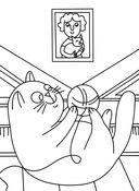 Раскраска для фанатов котиков — фото, картинка — 2