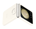 Чехол Samsung Silicone Case with Ring Flip 5 (кремовый) — фото, картинка — 4