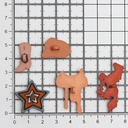 Пуговицы-фигурки декоративные 