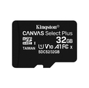Карта памяти micro SDHC 32Gb Kingston Class10 UHS-I Canvas Select Plus (без адаптера) — фото, картинка — 1