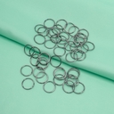 Кольцо соединительное для бижутерии (12 мм; 50 шт.; черный никель) — фото, картинка — 3