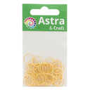 Кольцо соединительное для бижутерии (12 мм; 50 шт.; яркое золото) — фото, картинка — 4