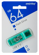USB Flash Drive 64Gb SmartBuy Glossy series (Green) — фото, картинка — 1