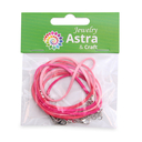 Набор шнурков для украшений (3 шт.; красно-розовый) — фото, картинка — 2