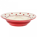 Тарелка глубокая фарфоровая 