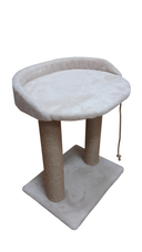 Когтеточка с овальной полкой 