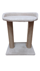 Когтеточка с овальной полкой 