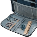 Сумка-органайзер для рукоделия (синий; 38х26х25 см) — фото, картинка — 6