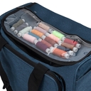 Сумка-органайзер для рукоделия (синий; 38х26х25 см) — фото, картинка — 9