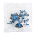 Глазки для игрушек (12 мм; 24 шт.; голубой) — фото, картинка — 3