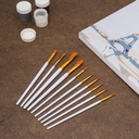 Набор кистей (нейлон; 10 шт.) — фото, картинка — 4