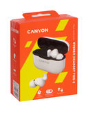Беспроводные наушники Canyon CNE-CBTHS3W (белые) — фото, картинка — 6