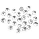 Стразы пришивные для рукоделия (6 мм; 25 шт.; прозрачный) — фото, картинка — 1